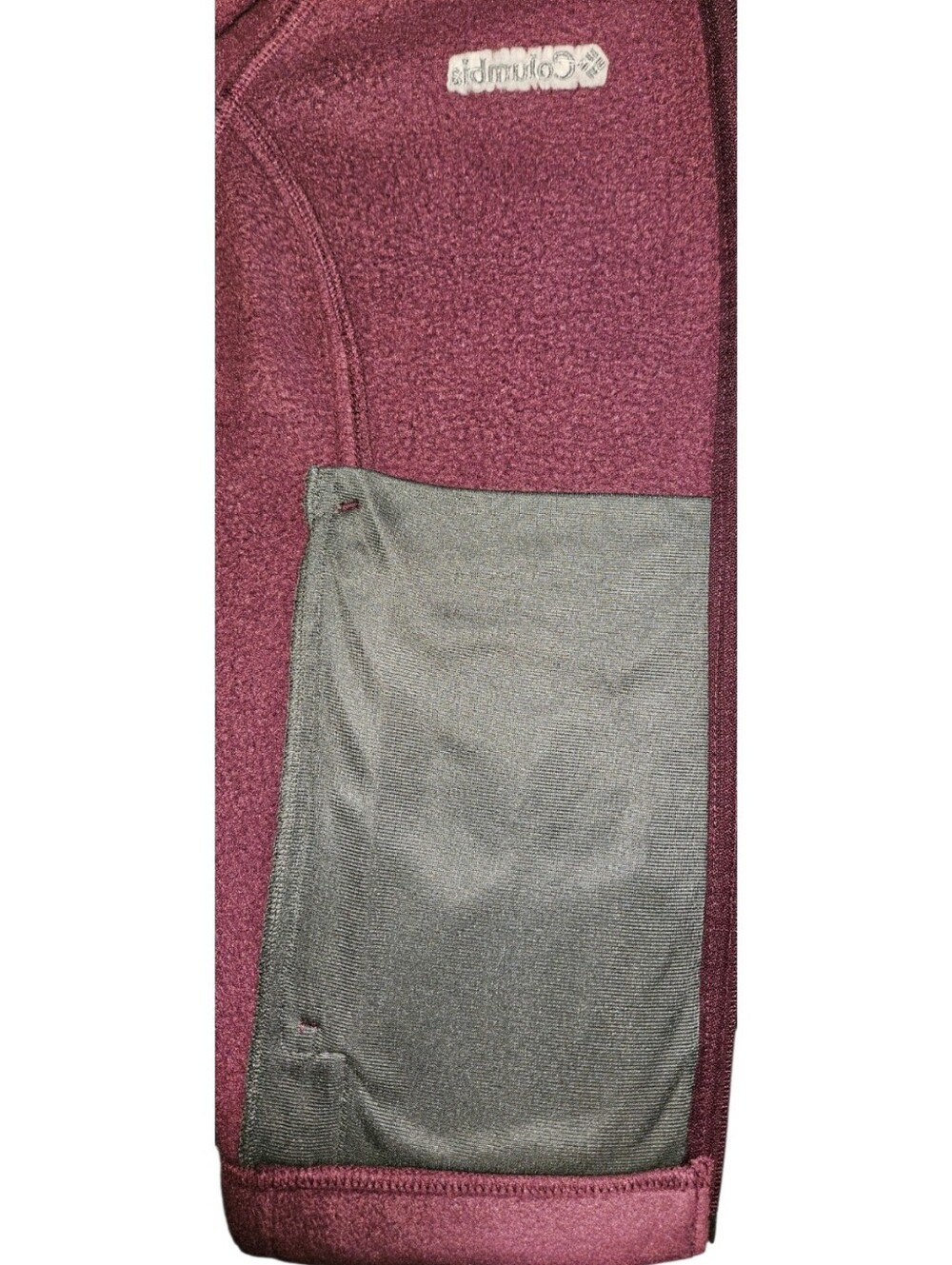 Columbia Sportswear Women’s M Plum Fleece Full Zip 4 Pocket Jacket NWOT - Picture 7 of 14